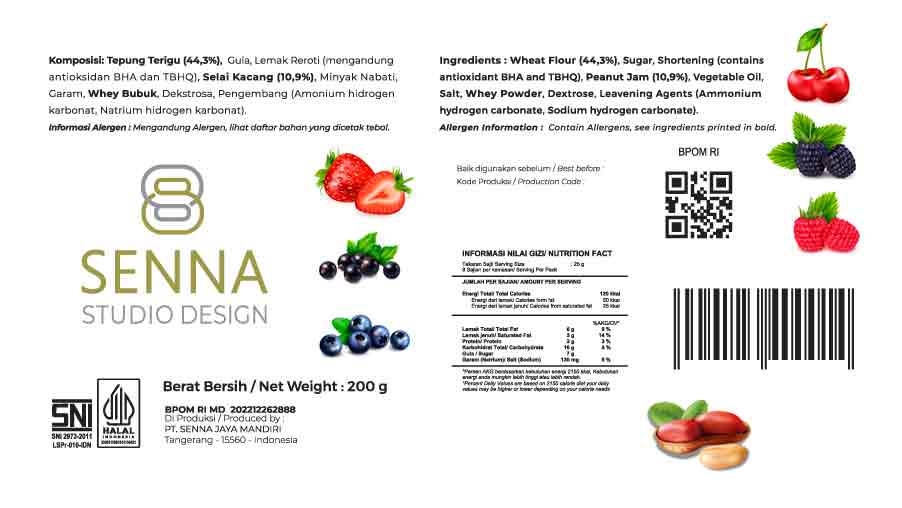 Informasi apa yang perlu ditampilkan dalam kemasan produk makanan